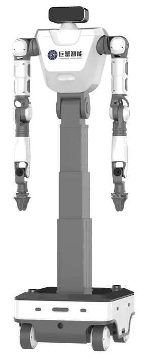 Crabnova A1 lifting wheeled embodied robot with tall column